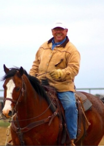 Richard Burd on a brown horse